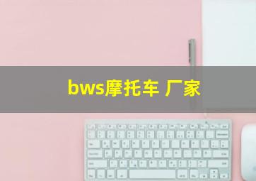 bws摩托车 厂家